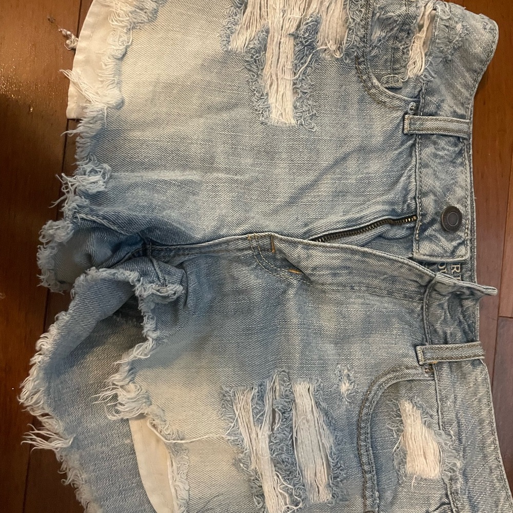 American Eagle Outfitters Light Blue Denim Shorts
